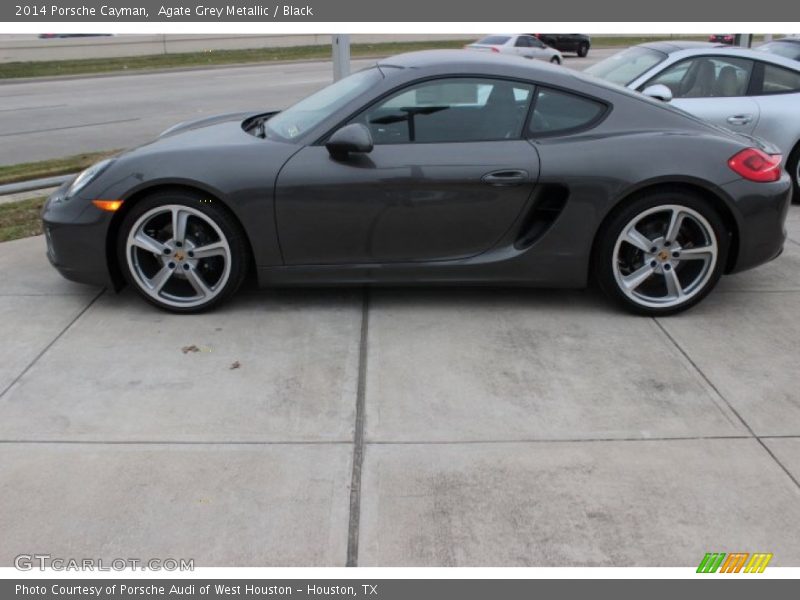 Agate Grey Metallic / Black 2014 Porsche Cayman
