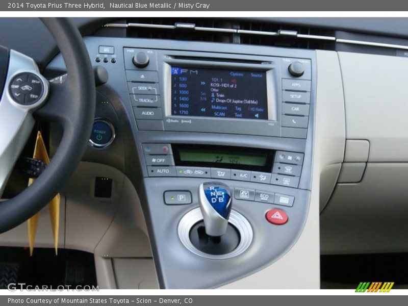 Nautical Blue Metallic / Misty Gray 2014 Toyota Prius Three Hybrid
