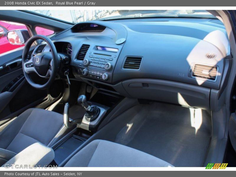 Royal Blue Pearl / Gray 2008 Honda Civic EX Sedan