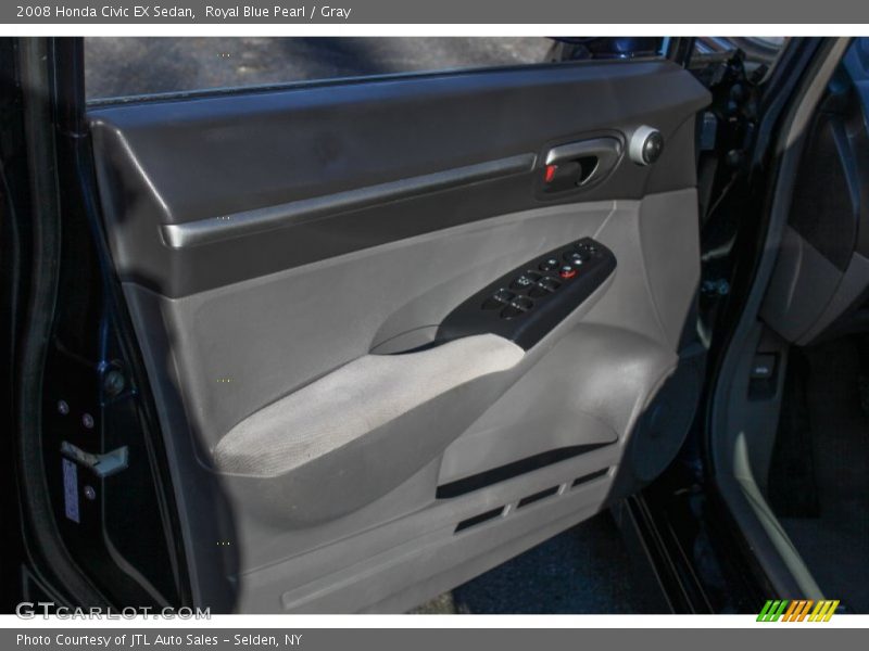 Royal Blue Pearl / Gray 2008 Honda Civic EX Sedan