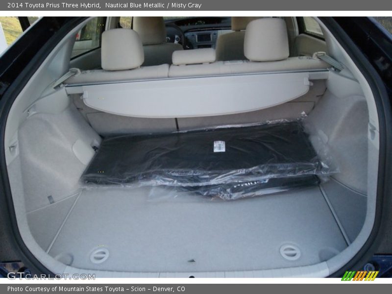 Nautical Blue Metallic / Misty Gray 2014 Toyota Prius Three Hybrid