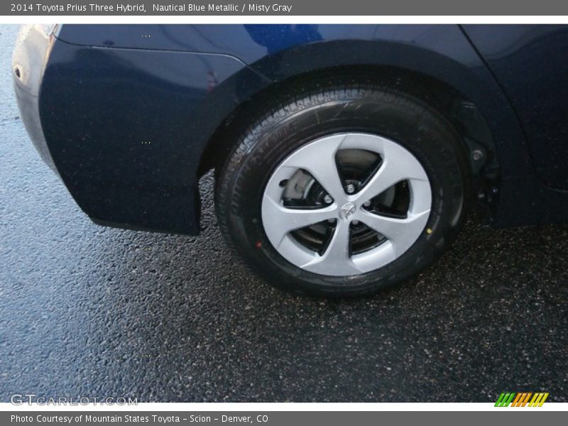 Nautical Blue Metallic / Misty Gray 2014 Toyota Prius Three Hybrid