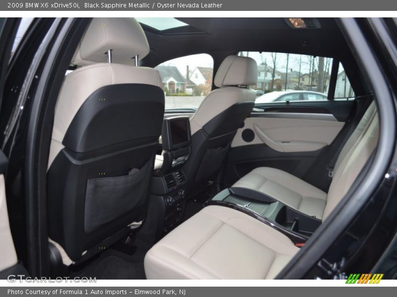 Black Sapphire Metallic / Oyster Nevada Leather 2009 BMW X6 xDrive50i