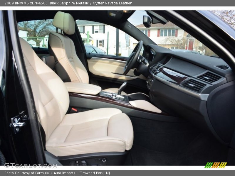 Black Sapphire Metallic / Oyster Nevada Leather 2009 BMW X6 xDrive50i