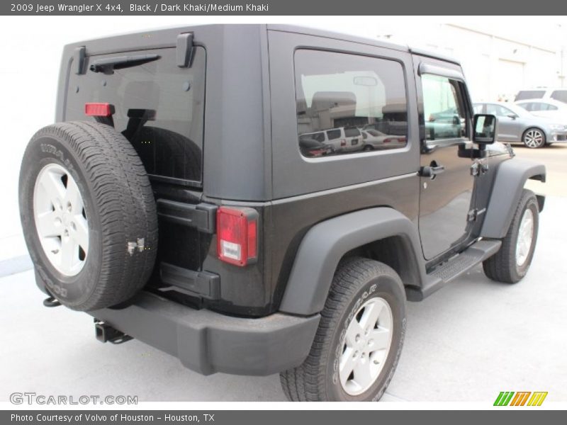 Black / Dark Khaki/Medium Khaki 2009 Jeep Wrangler X 4x4