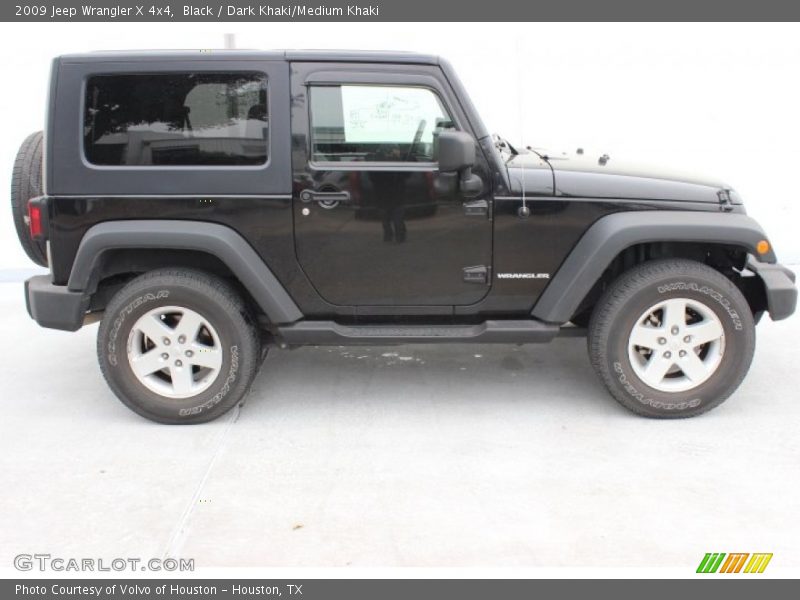 Black / Dark Khaki/Medium Khaki 2009 Jeep Wrangler X 4x4