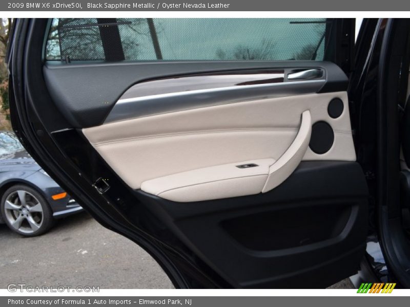 Black Sapphire Metallic / Oyster Nevada Leather 2009 BMW X6 xDrive50i