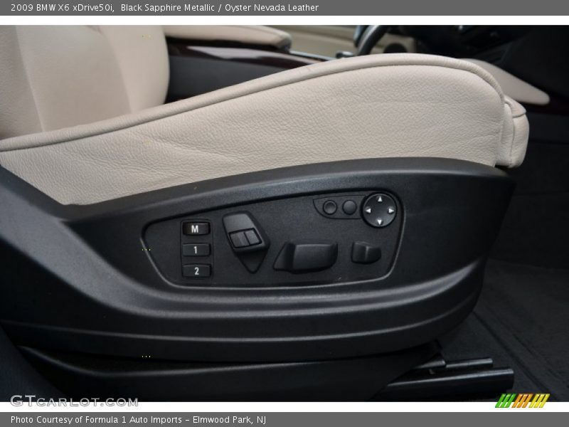 Black Sapphire Metallic / Oyster Nevada Leather 2009 BMW X6 xDrive50i