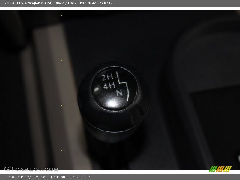 Black / Dark Khaki/Medium Khaki 2009 Jeep Wrangler X 4x4