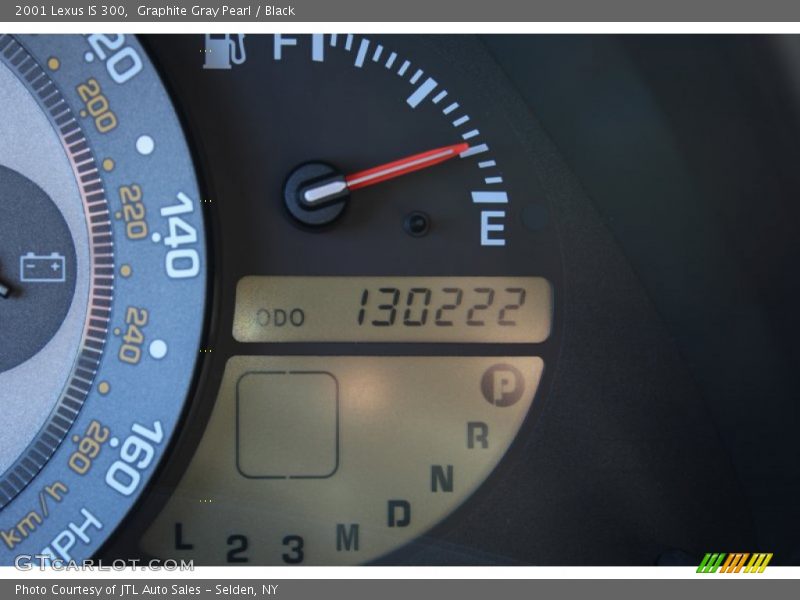 Graphite Gray Pearl / Black 2001 Lexus IS 300