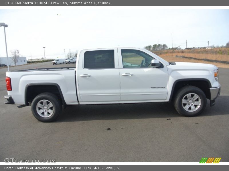 Summit White / Jet Black 2014 GMC Sierra 1500 SLE Crew Cab