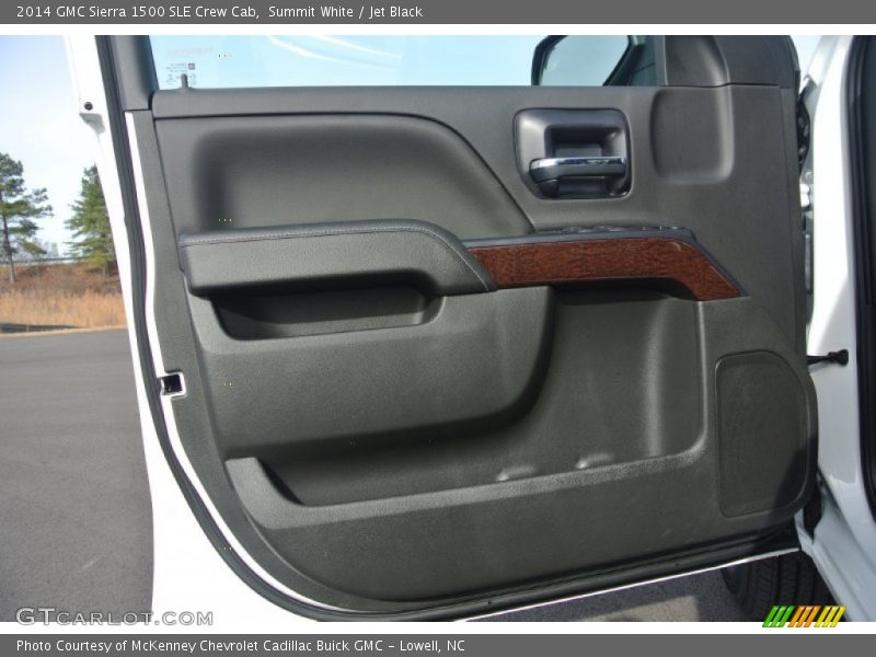 Summit White / Jet Black 2014 GMC Sierra 1500 SLE Crew Cab