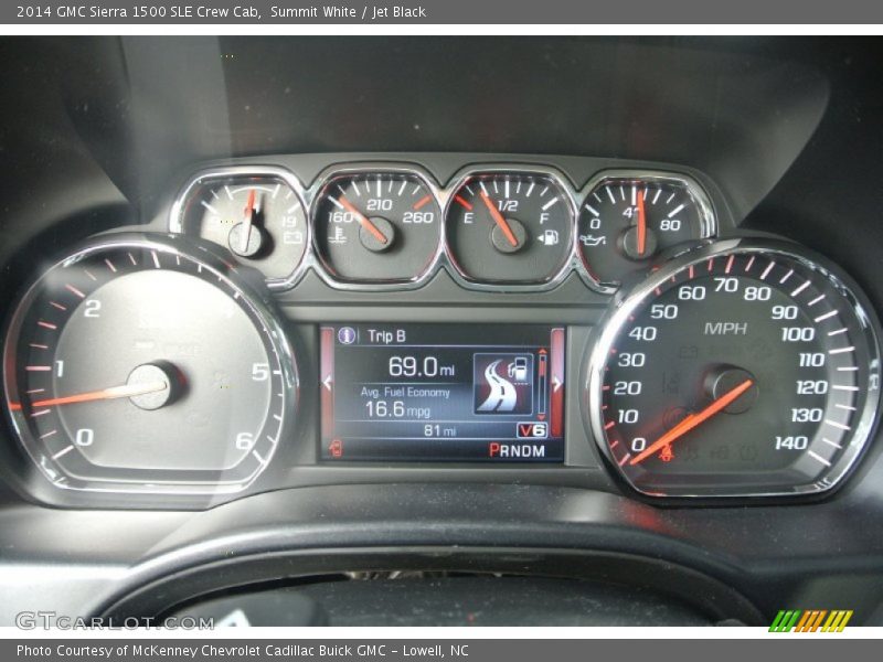  2014 Sierra 1500 SLE Crew Cab SLE Crew Cab Gauges