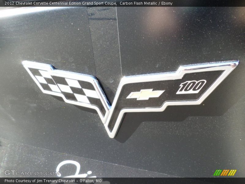 Carbon Flash Metallic / Ebony 2012 Chevrolet Corvette Centennial Edition Grand Sport Coupe