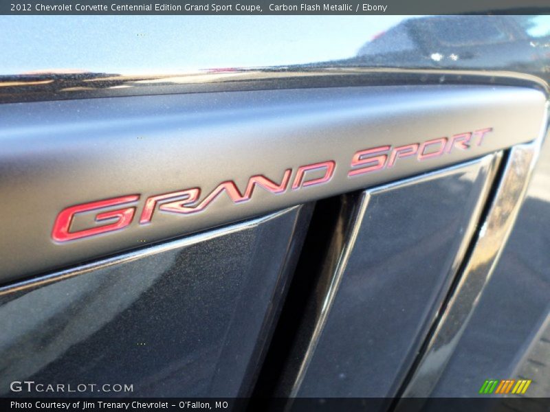 Carbon Flash Metallic / Ebony 2012 Chevrolet Corvette Centennial Edition Grand Sport Coupe
