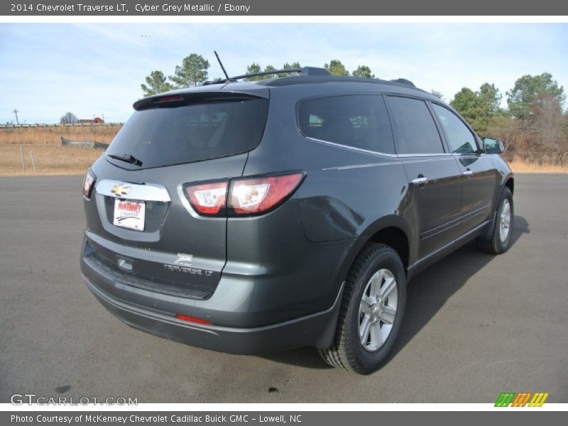 Cyber Grey Metallic / Ebony 2014 Chevrolet Traverse LT