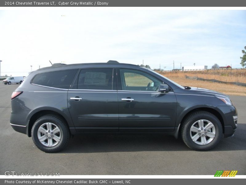 Cyber Grey Metallic / Ebony 2014 Chevrolet Traverse LT