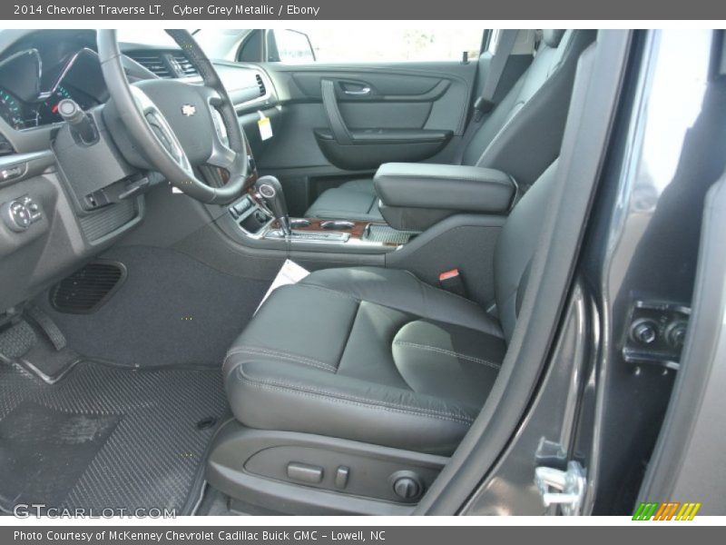 Cyber Grey Metallic / Ebony 2014 Chevrolet Traverse LT