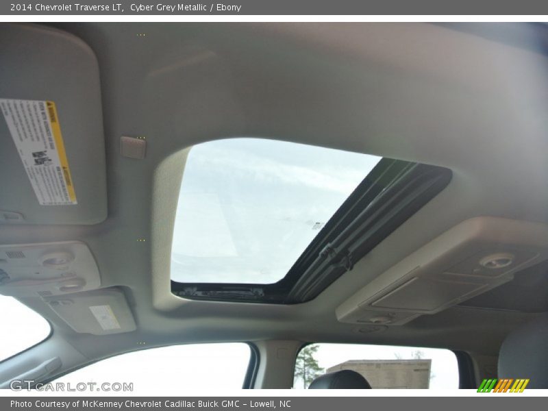 Cyber Grey Metallic / Ebony 2014 Chevrolet Traverse LT