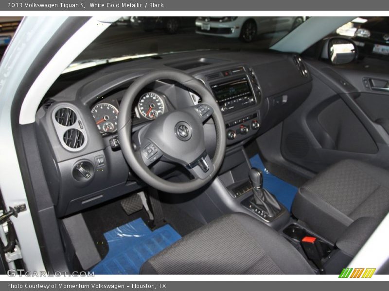 White Gold Metallic / Black 2013 Volkswagen Tiguan S