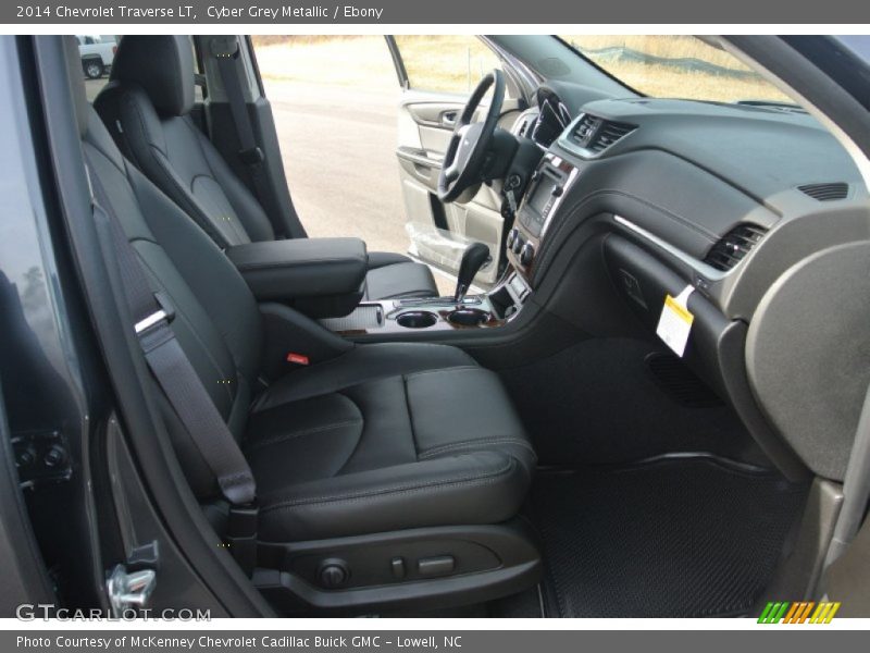 Cyber Grey Metallic / Ebony 2014 Chevrolet Traverse LT