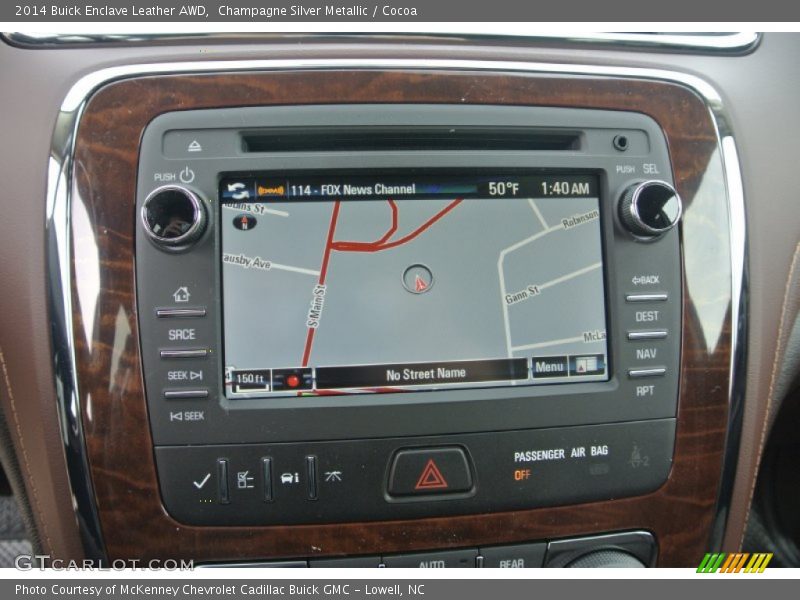 Navigation of 2014 Enclave Leather AWD