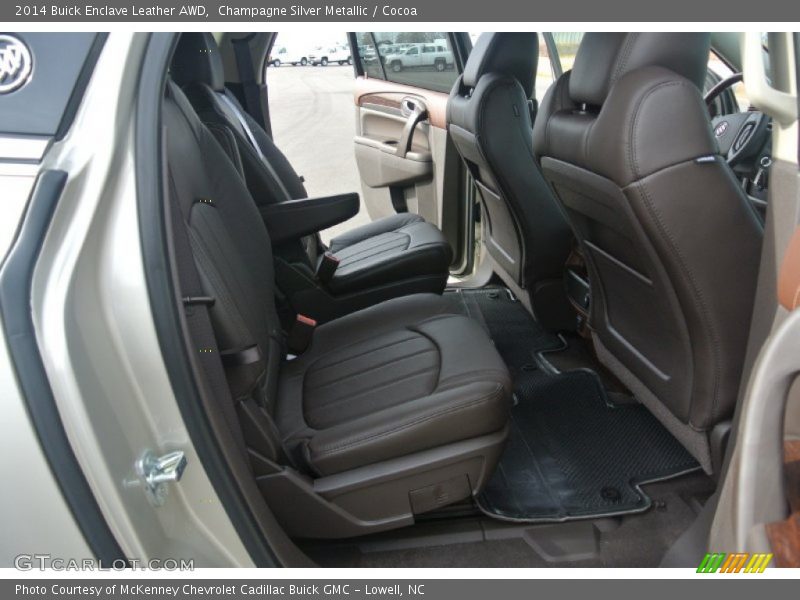 Champagne Silver Metallic / Cocoa 2014 Buick Enclave Leather AWD