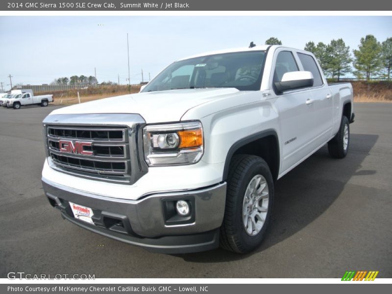 Summit White / Jet Black 2014 GMC Sierra 1500 SLE Crew Cab