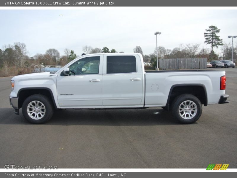 Summit White / Jet Black 2014 GMC Sierra 1500 SLE Crew Cab