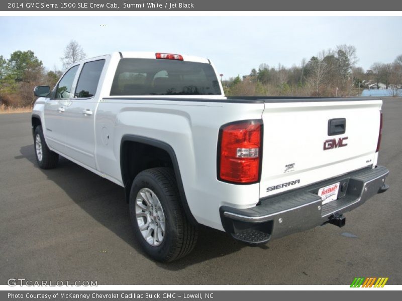 Summit White / Jet Black 2014 GMC Sierra 1500 SLE Crew Cab