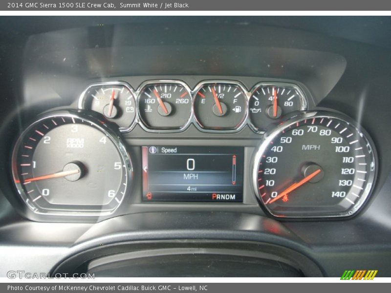 Summit White / Jet Black 2014 GMC Sierra 1500 SLE Crew Cab