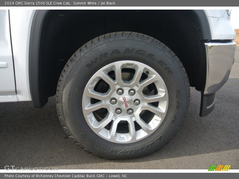 Summit White / Jet Black 2014 GMC Sierra 1500 SLE Crew Cab
