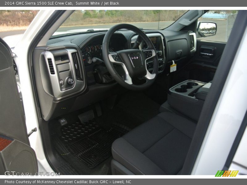 Summit White / Jet Black 2014 GMC Sierra 1500 SLE Crew Cab