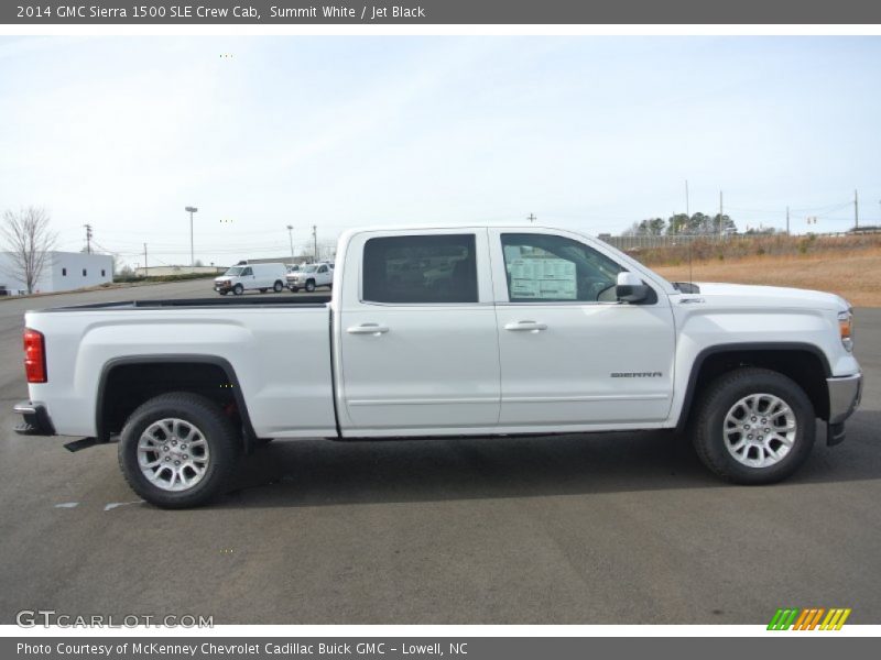 Summit White / Jet Black 2014 GMC Sierra 1500 SLE Crew Cab