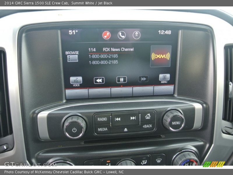 Summit White / Jet Black 2014 GMC Sierra 1500 SLE Crew Cab