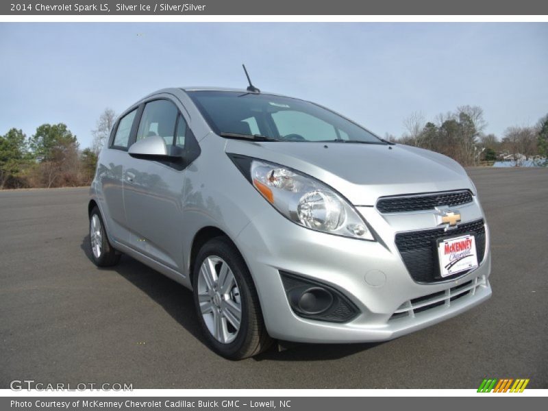 Silver Ice / Silver/Silver 2014 Chevrolet Spark LS
