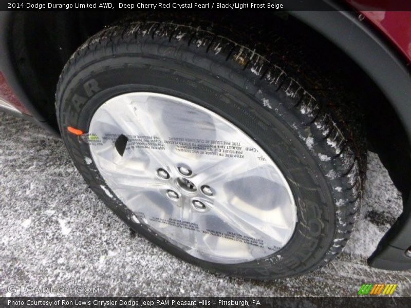 Deep Cherry Red Crystal Pearl / Black/Light Frost Beige 2014 Dodge Durango Limited AWD