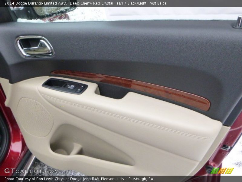 Deep Cherry Red Crystal Pearl / Black/Light Frost Beige 2014 Dodge Durango Limited AWD