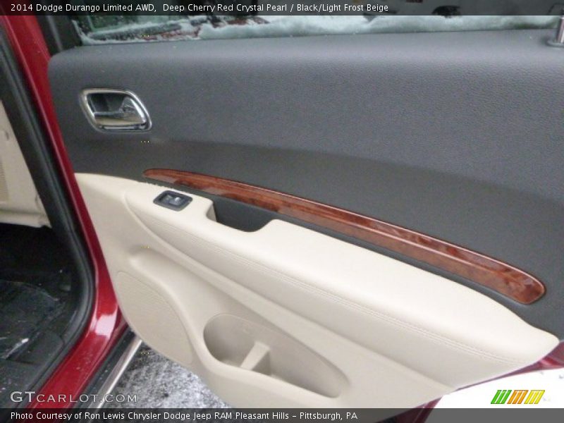 Deep Cherry Red Crystal Pearl / Black/Light Frost Beige 2014 Dodge Durango Limited AWD