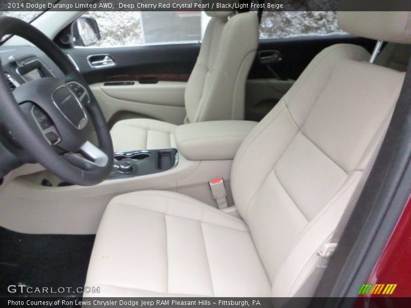 Deep Cherry Red Crystal Pearl / Black/Light Frost Beige 2014 Dodge Durango Limited AWD