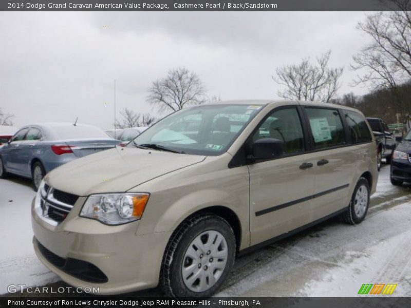 Cashmere Pearl / Black/Sandstorm 2014 Dodge Grand Caravan American Value Package