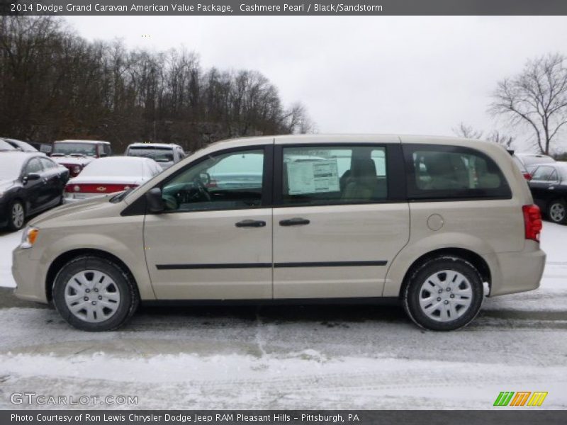 Cashmere Pearl / Black/Sandstorm 2014 Dodge Grand Caravan American Value Package