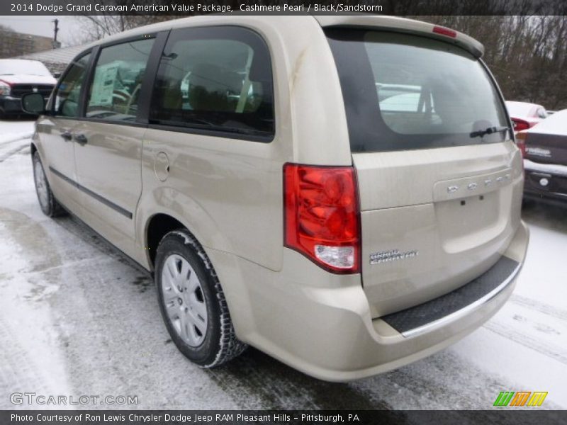 Cashmere Pearl / Black/Sandstorm 2014 Dodge Grand Caravan American Value Package