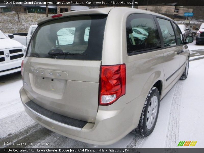 Cashmere Pearl / Black/Sandstorm 2014 Dodge Grand Caravan American Value Package