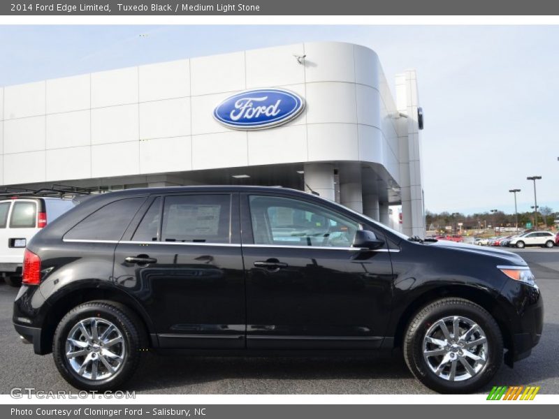 Tuxedo Black / Medium Light Stone 2014 Ford Edge Limited