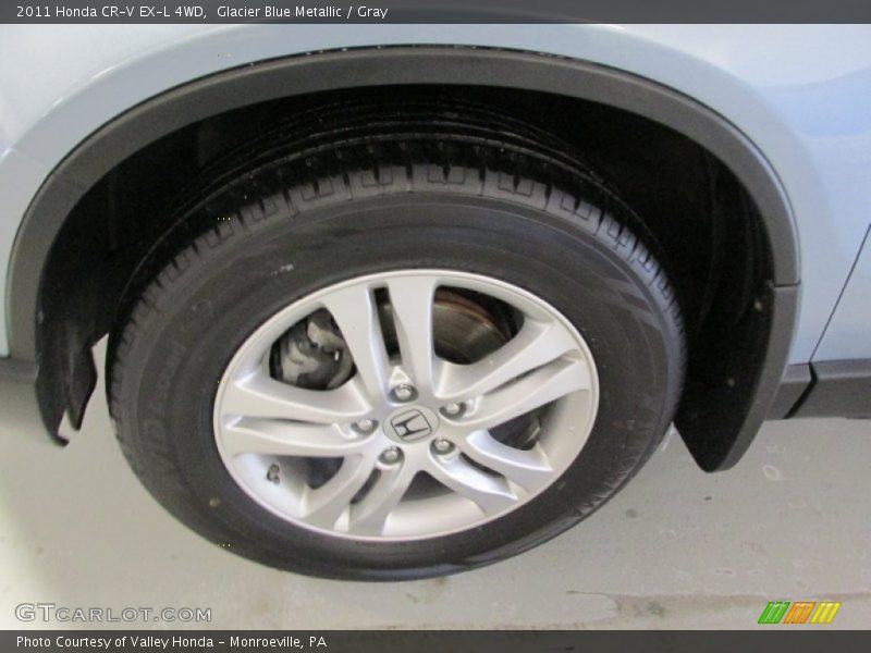 Glacier Blue Metallic / Gray 2011 Honda CR-V EX-L 4WD