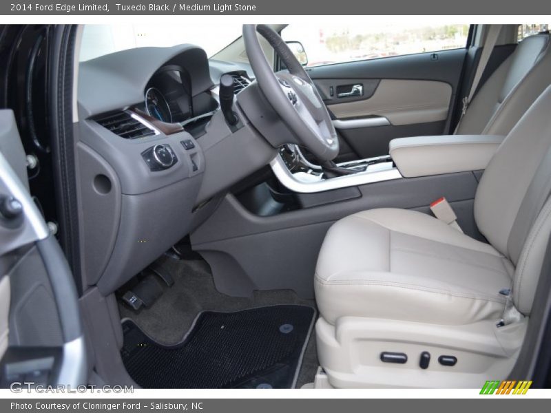 Tuxedo Black / Medium Light Stone 2014 Ford Edge Limited