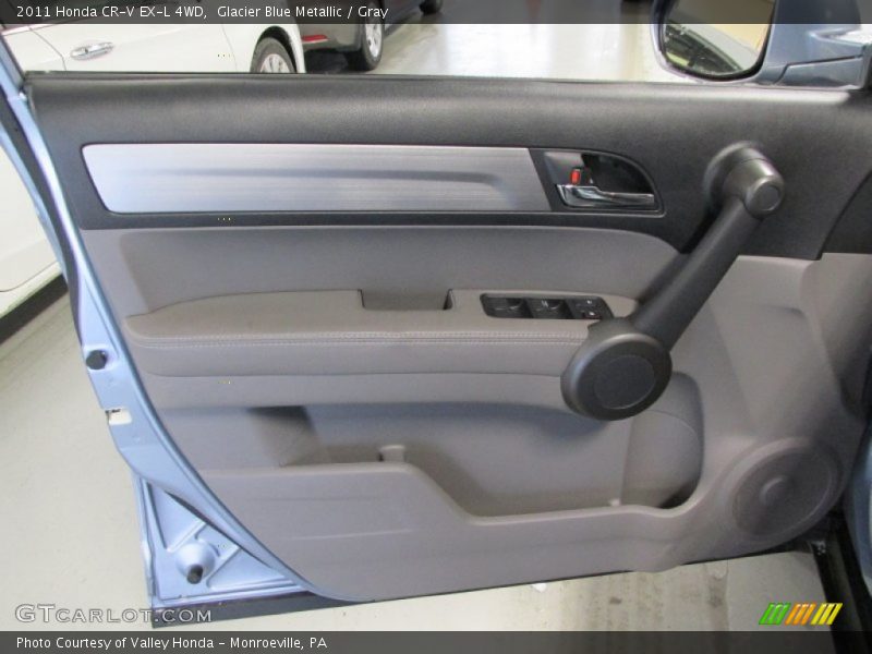 Glacier Blue Metallic / Gray 2011 Honda CR-V EX-L 4WD