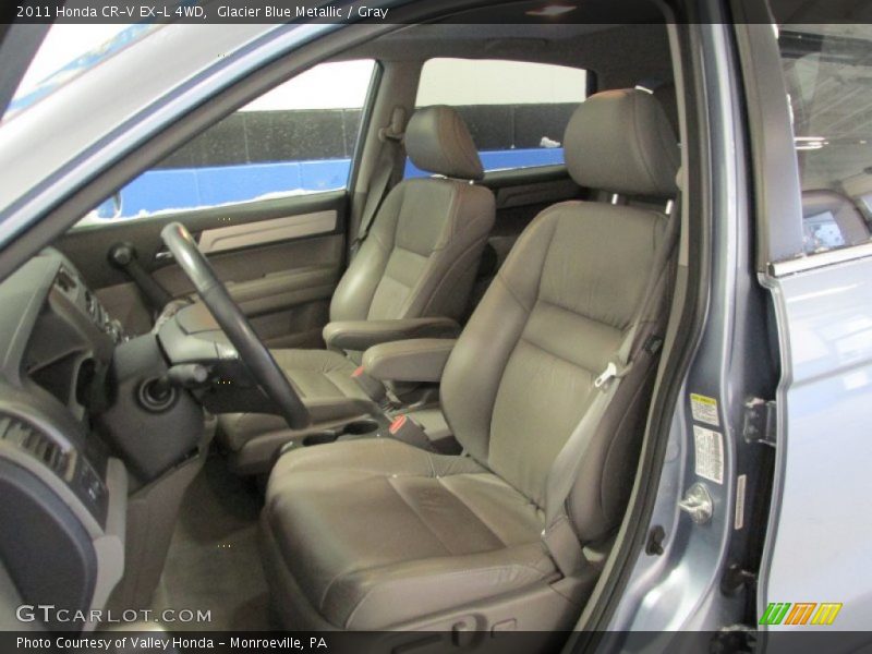 Glacier Blue Metallic / Gray 2011 Honda CR-V EX-L 4WD