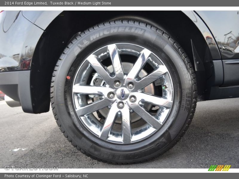 Tuxedo Black / Medium Light Stone 2014 Ford Edge Limited